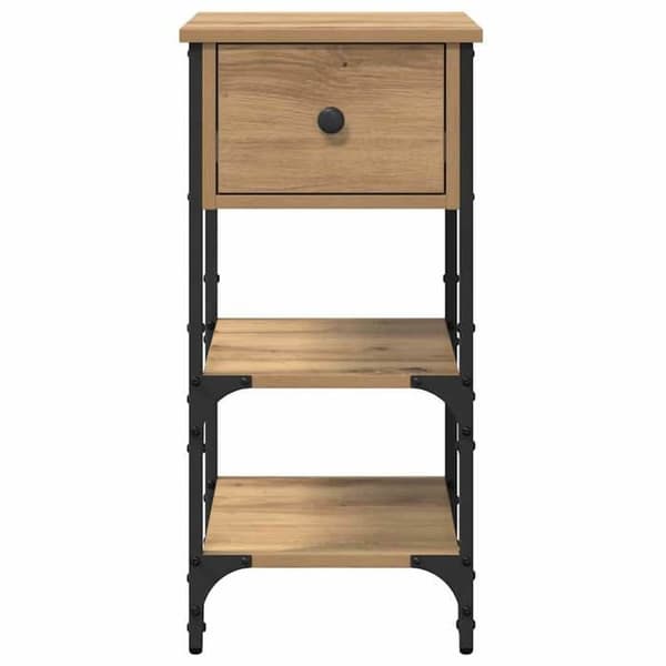 Maison Exclusive - Sängbord Brun 33,5 x 36 x 70 cm Ingenjörsträ