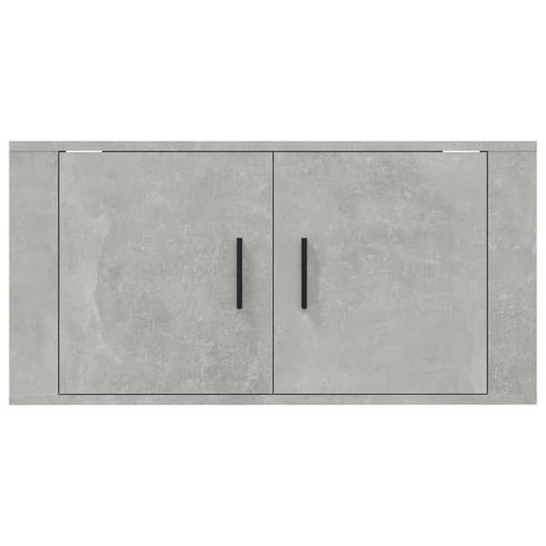 Maison Exclusive - Väggmonterad TV-möbel Grå betong 80x34,5x40 cm