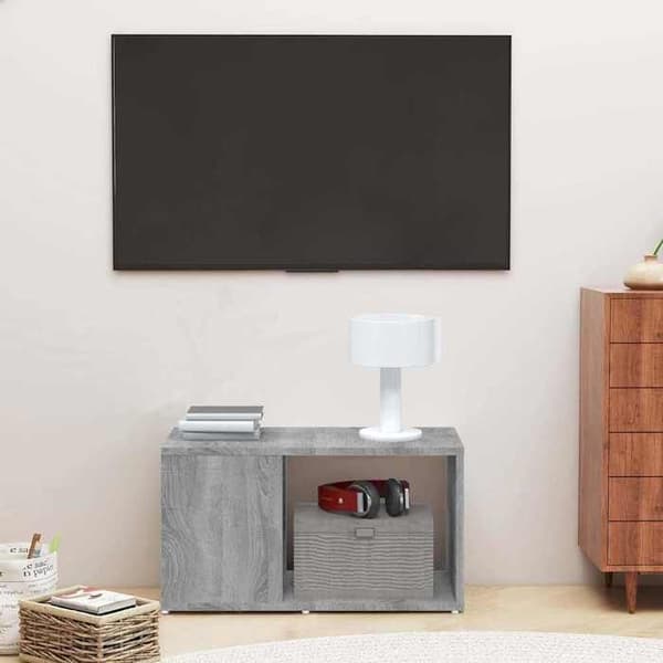Maison Exclusive - TV-möbel Sonoma grå 60x24x32 cm Ingenjörsträ Grå (Sonoma)