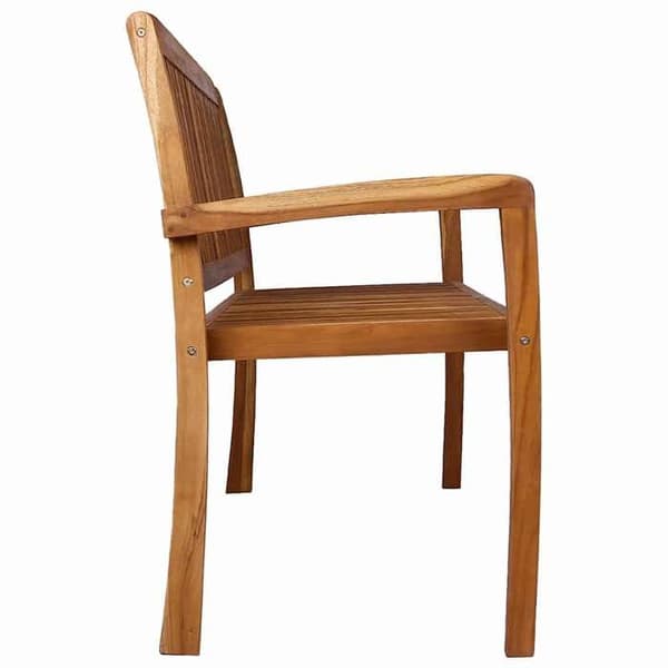 Maison Exclusive - Stapelbar trädgårdsbänk 3 platser 159 cm i solid teakträ