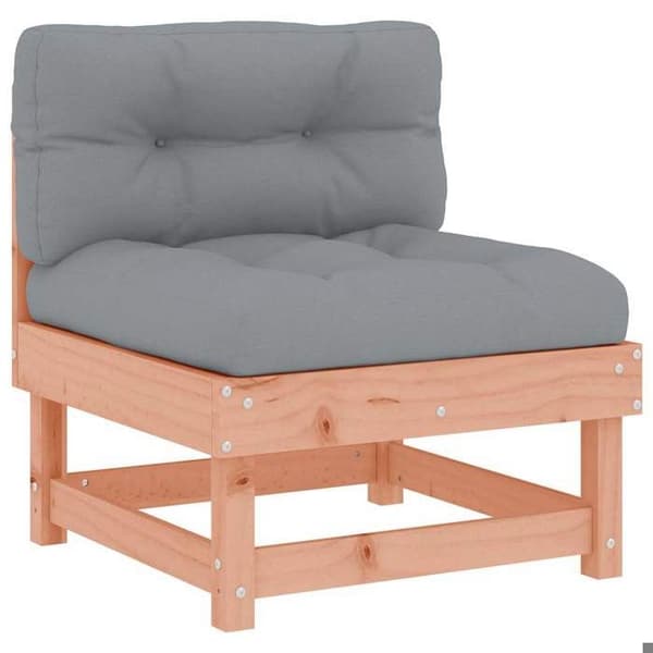 Maison Exclusive - Centrala soffor med kuddar 2 st massiv douglas