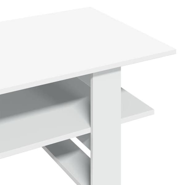 Maison Exclusive - Hvid sofabord 102x55x42 cm ingeniørtræ