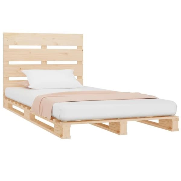 Maison Exclusive - Sängynrunko ilman patjaa 90x200 cm massiivipuusta