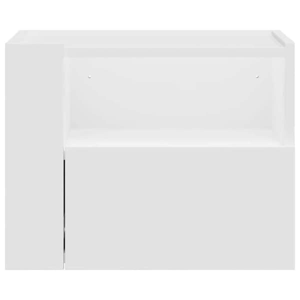 Maison Exclusive - Väggmonterade sängbord 2 st vit 45x30x35 cm