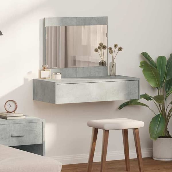 Maison Exclusive - Grå Sminkbord 83 x 40 x 70 cm Ingenjörsträ Grå