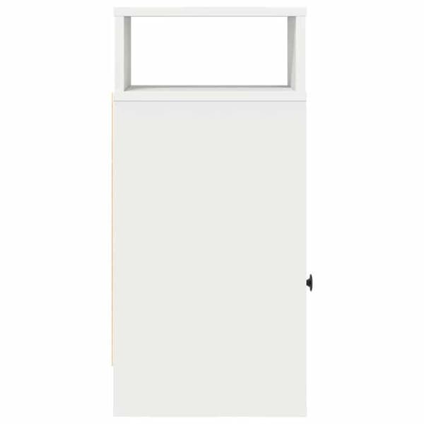 Maison Exclusive - Sängbord 2 st med låda vit 25x31x66 cm