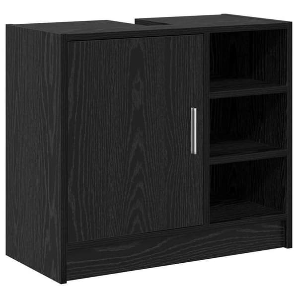 Maison Exclusive - Badeværelsesskab Sort eg 63 x 29 x 55 cm svart ek
