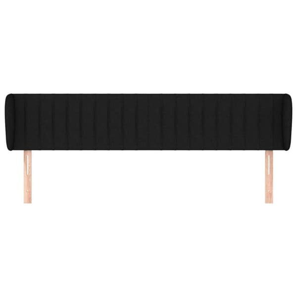 Maison Exclusive - Hovedgærde med ører Sort 203x23x78/88 cm Stof