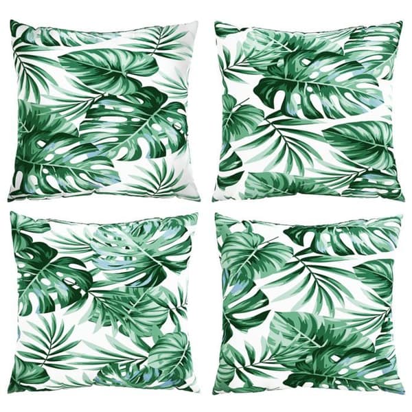 Maison Exclusive - Sofa puder 4 stk. bladmotiv 60x60 cm stof