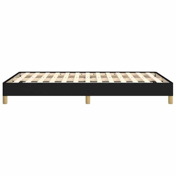 Sengestel - EKSKLUSIV HUS - 120x200 - Sort - Polyesterstof - Inkluderet lamelbund svart