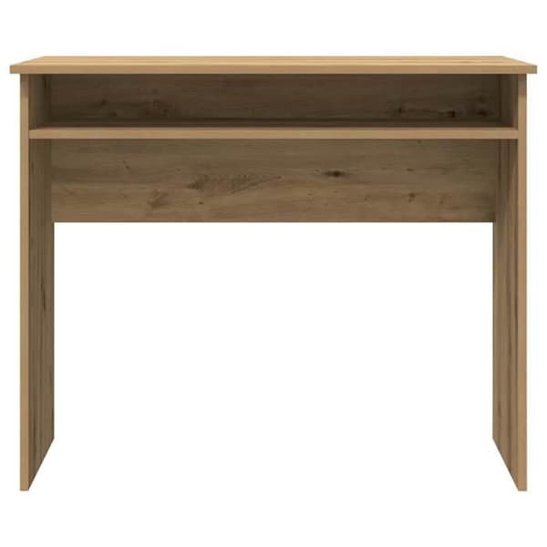 Maison Exclusive - Håndlavet egetræ skrivebord 90x50x74 cm ingeniørtræ