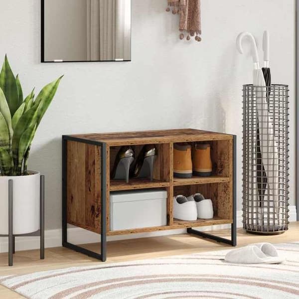 Maison Exclusive - Skåp för skor 60 x 35 x 44 cm Ingenjörsträ