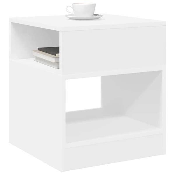Sideborde - MAISON EXCLUSIVE - 2 stk - Hvid - Ingeniørtræ - 40,5 x 40 x 45 cm Vit
