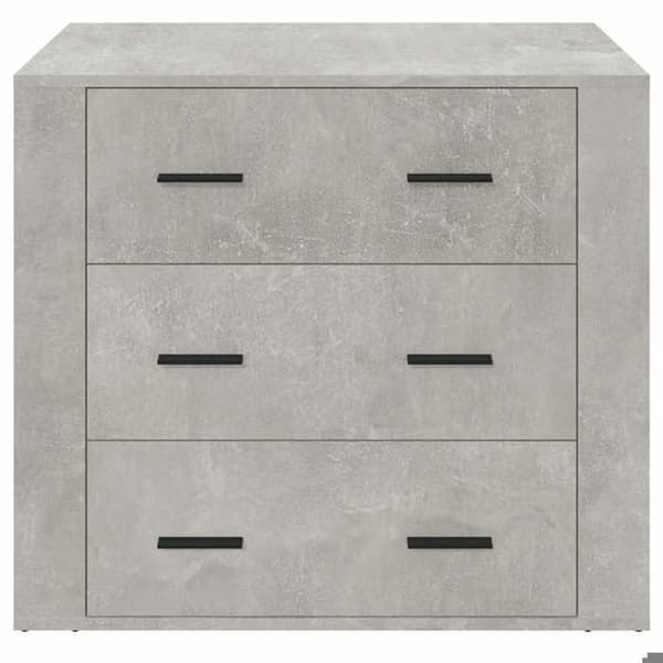 Maison Exclusive - Buffé Grå betong 80x33x70 cm Ingenjörsträ