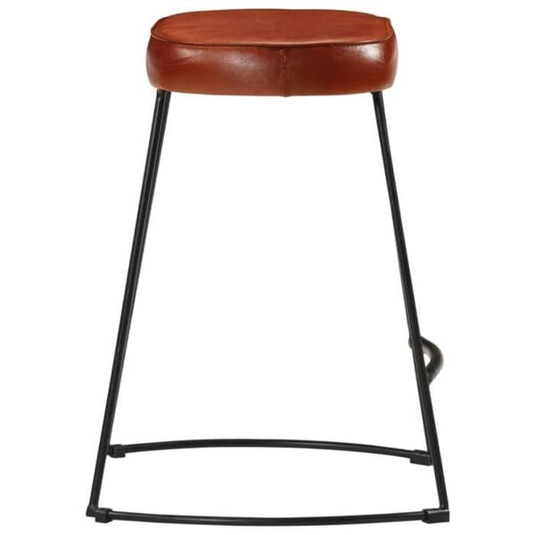 Maison Exclusive - Barstolar set om 2 mörkbruna 40x29,5x53 cm