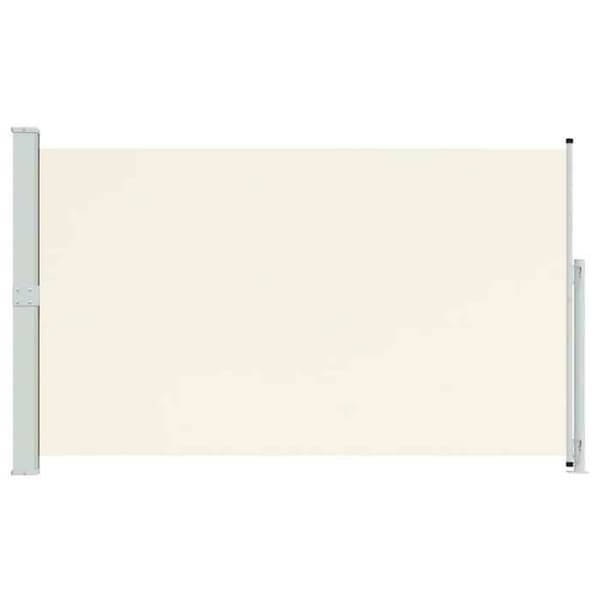 Maison Exclusive - Utdragbart sidotak för patio 180x314 cm Kräm Grädde