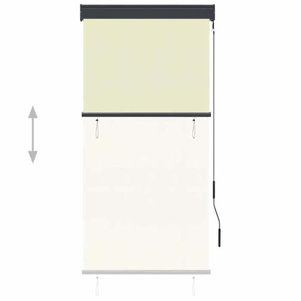 Maison Exclusive - Ulkokäyttöön tarkoitettu rullakauppa 80 x 250 cm Kermansävy Grädde