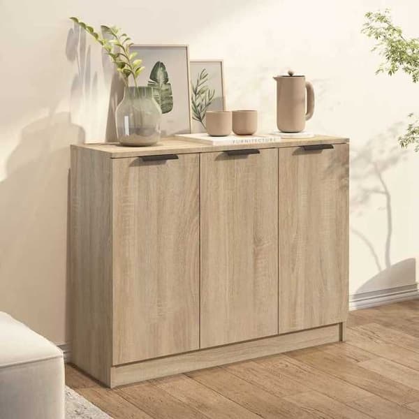 Maison Exclusive - Buffé Ek sonoma 90,5x30x70 cm Ingenjörsträ
