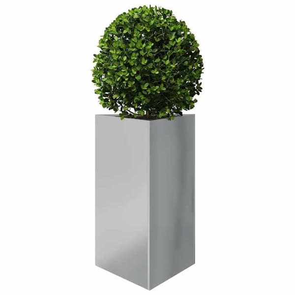 Maison Exclusive - 2 st triangulära krukor 50x43x75 cm i galvaniserat stål