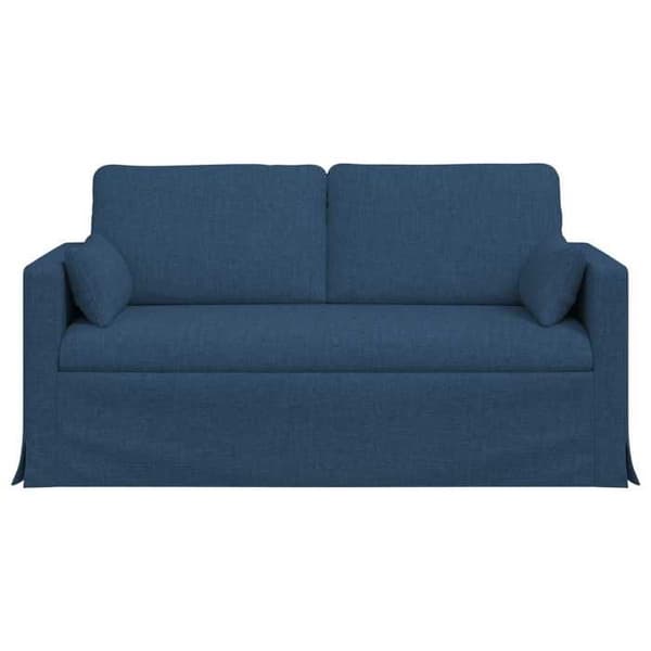 Maison Exclusive - Soffa 2 platser Blå 158 x 78 x 80 cm tyg