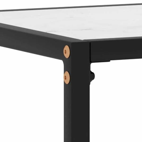 Maison Exclusive - Konsolbord Vit 120x35x75 cm Härdat glas Vit