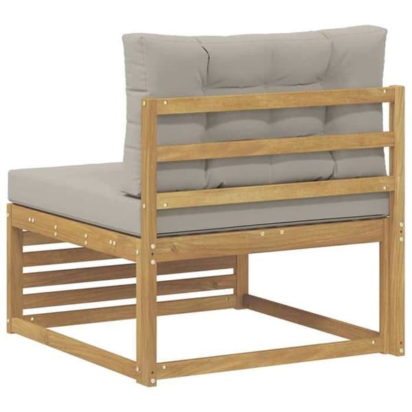 Maison Exclusive - Sofa til udendørs brug i massiv hvid akacietræ Vit