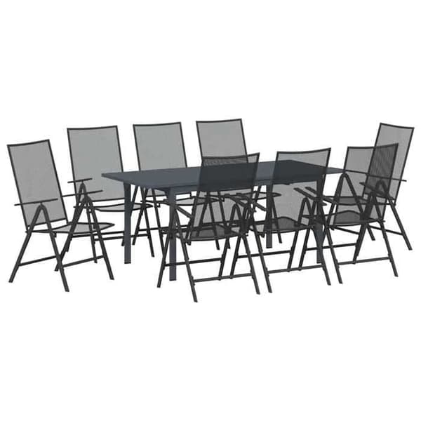 Maison Exclusive - 9 pc have møbel sæt i antracit antracit