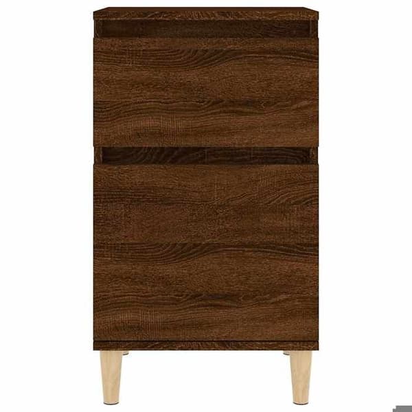 Maison Exclusive - Sängbord 2 st ek brun 40x35x70 cm