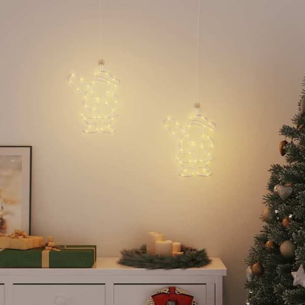 Maison Exclusive - Julbelysning julgranssilhuett 2 st 35 LED
