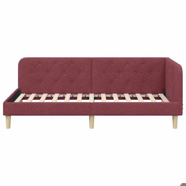 Maison Exclusive - Bordeaux hjørneseng 90 x 200 cm stof