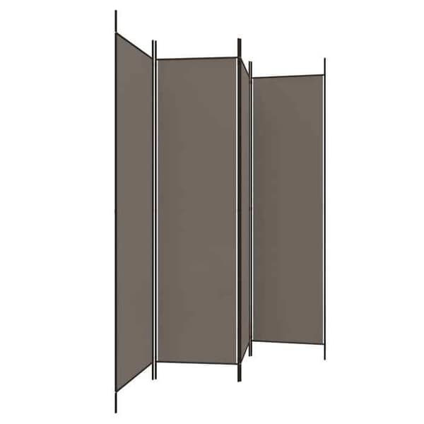 Maison Exclusive - Skillevæg 4 paneler Antracit 200x200 cm Stof