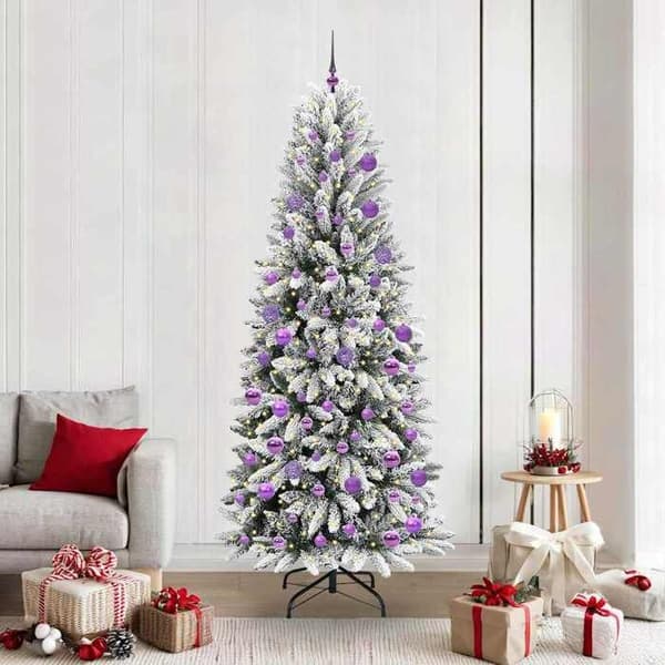Maison Exclusive - Konstgjord Julgran Vit 210 cm Vit
