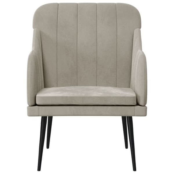 Maison Exclusive - Lysegrå Stol 63x76x80 cm Velour