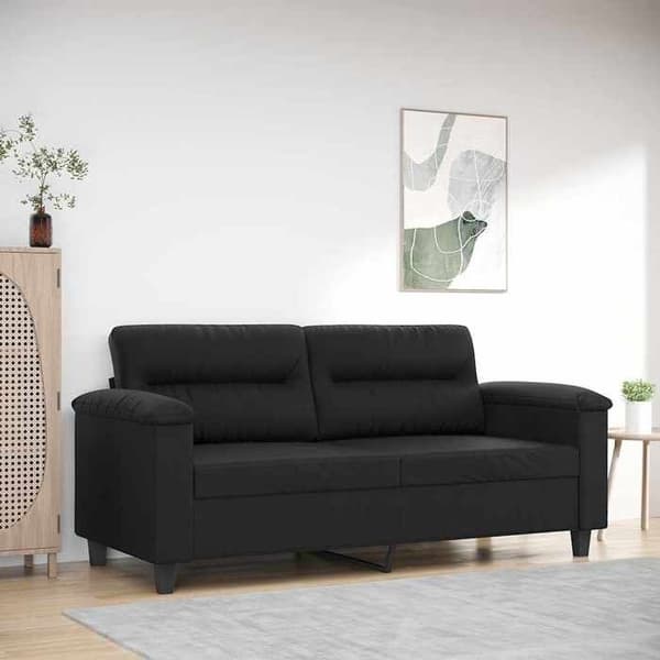 Maison Exclusive - 2-personers Sofa Sort 140 cm Syntetisk Læder