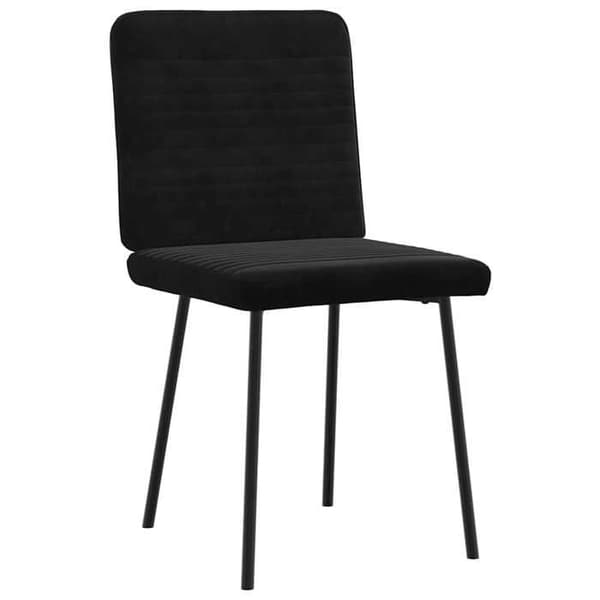 Maison Exclusive - Ruokatuolit 2 kpl Musta Sametti