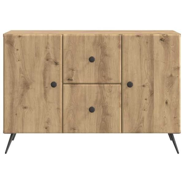 Maison Exclusive - Buffé Ek hantverk 89 x 34,5 x 60 cm Ingenjörsträ Ek