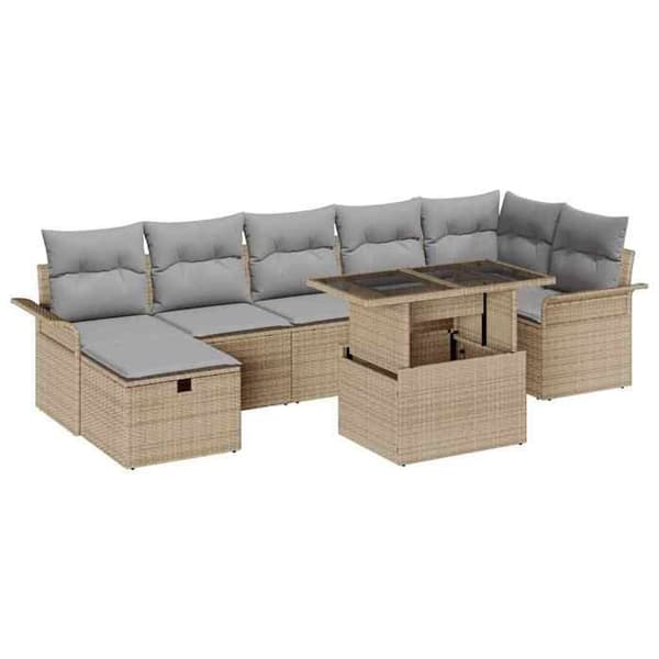 Maison Exclusive - 8 dele have-sofa sæt Beige polyrotin beige