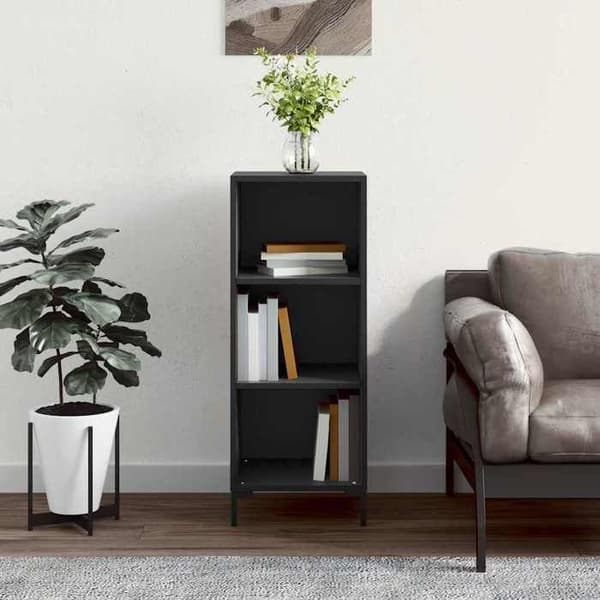 Maison Exclusive - Sort buffet 34,5x32,5x90 cm ingeniørtræ Svart