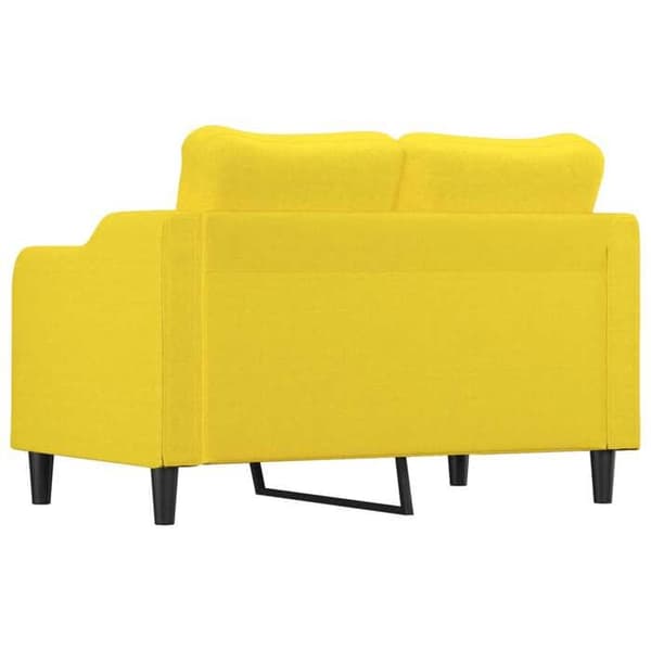Maison Exclusive - Vaaleankeltainen 2-paikkainen sohva 120 cm Kangas