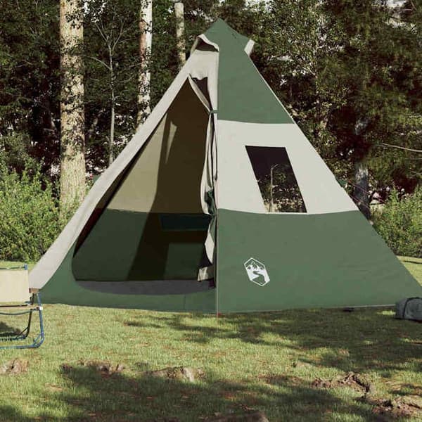 Maison Exclusive - Tält tipi för 7 personer grön vattentät