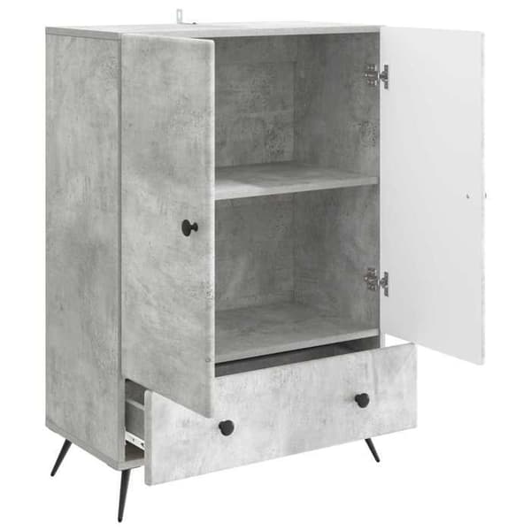 Maison Exclusive - Buffet Grå beton 66 x 34,5 x 95 cm Ingeniørtræ