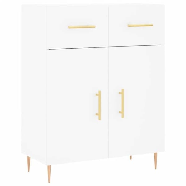 Maison Exclusive - Vit buffé 69,5x34x90 cm ingenjörsträ