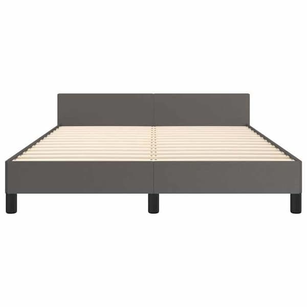 Maison Exclusive - Sängram utan madrass grå 140x200 cm konstläder