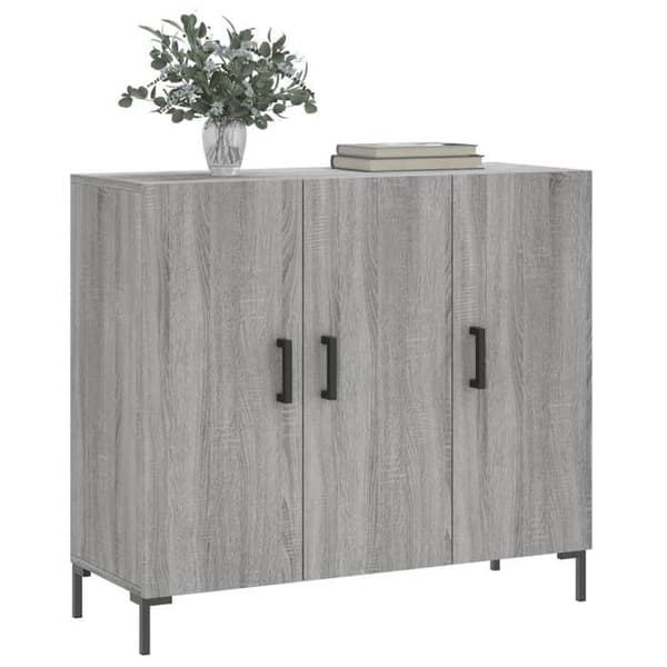 Maison Exclusive - Buffet sonoma grå 90x34x80 cm ingenjörsträ