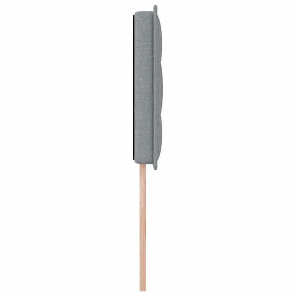 Maison Exclusive - LED-hovedgærde med LED-strips Lys grå 80 cm stof
