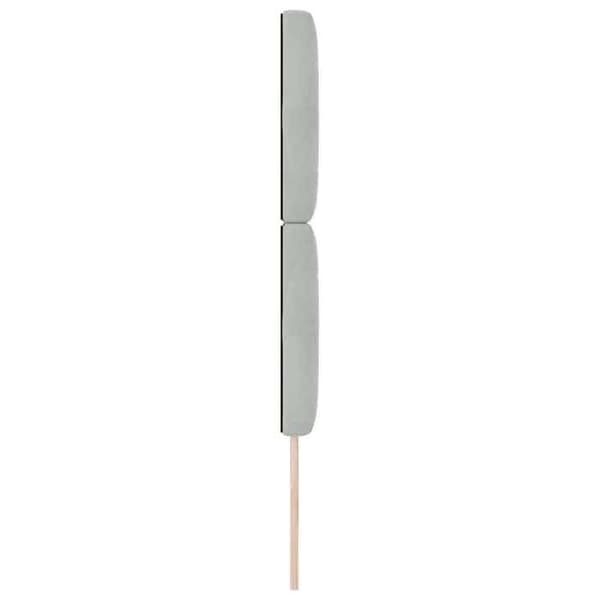 Maison Exclusive - LED-hovedgærde med LED-strips Lys grå 80 cm Velour