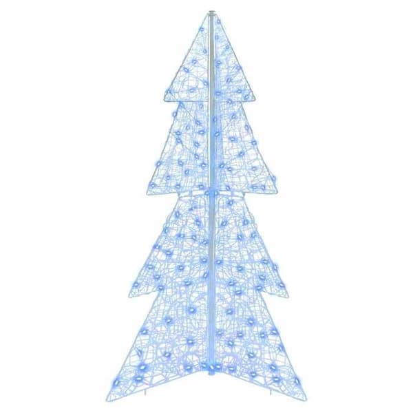 Maison Exclusive - Julgran 160 LED Blå 150 cm Akryl Blå