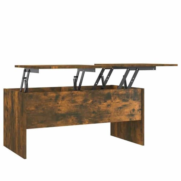 Maison Exclusive - Sofabord Røget eg 102x50,5x46,5 cm Ingeniørtræ