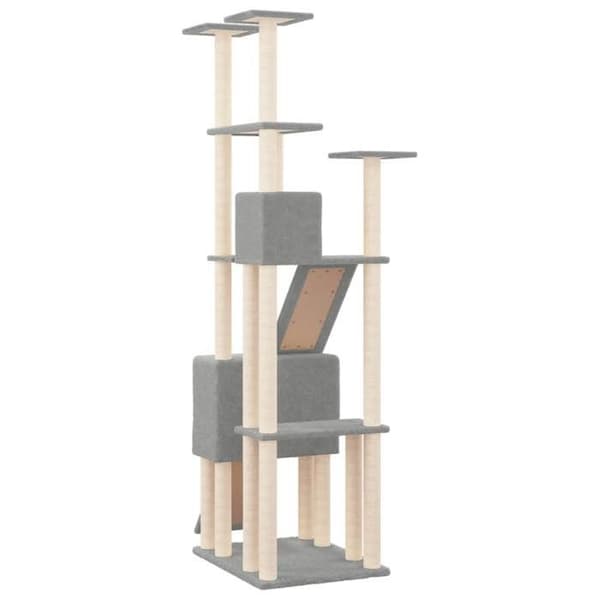 Maison Exclusive - Katte træ med sisal kløer Lys grå 190 cm ljusgrått