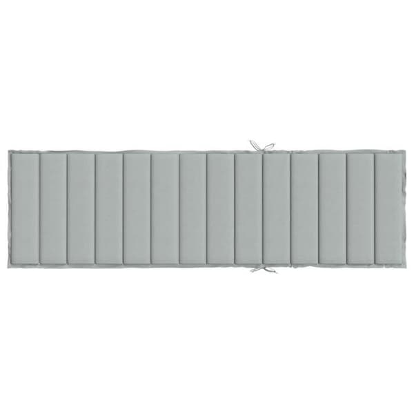 Maison Exclusive - Vaaleanharmaa sekoitekangas aurinkotuolityyny 200x60x4 cm